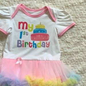 NWT Birthday Tutu Onesie 12-18 months